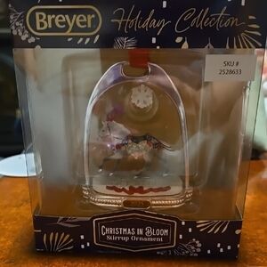Breyer Holiday Collection Stirrup Ornament - Festive Horse with Floral Accents